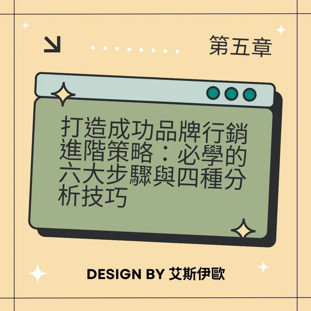 五、打造成功品牌行銷進階策略：必學的六大步驟與四種分析技巧 